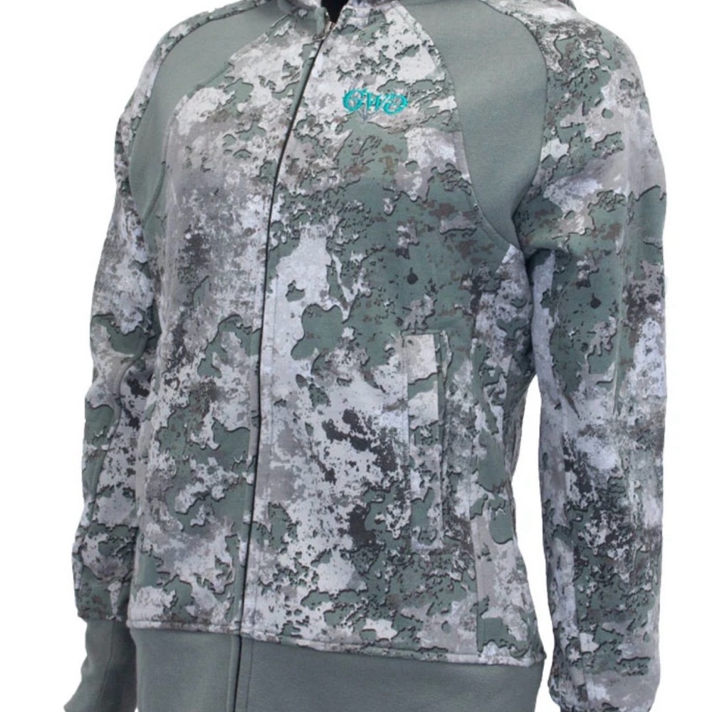 NWOT Girls with Guns Camo Hoodie Jacket Size Small. Women’s. - Picture 2 of 9